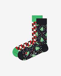 Happy Socks Holiday Ponožky 2 páry Čierna Zelená