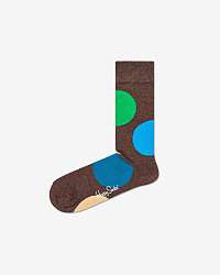 Happy Socks Jumbo Dot Ponožky Hnedá