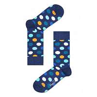 Happy Socks modré pánske ponožky s bodkami Big Dot