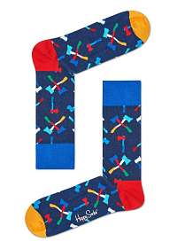 Happy Socks modré ponožky Axe so sekerami 