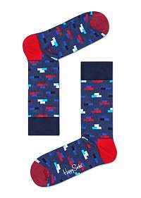 Happy Socks modré ponožky Bricks
