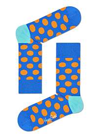 Happy Socks modré ponožky s bodkami Big Dot
