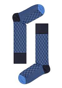 Happy Socks modré ponožky so vzormi