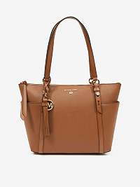 Hnedá dámska kožená kabelka Michael Kors Sullivan