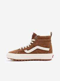 Hnedé dámske semišové členkové topánky VANS Sk8-Hi