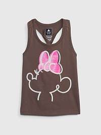 Hnedé dievčenské tielko organic Disney Minnie GAP