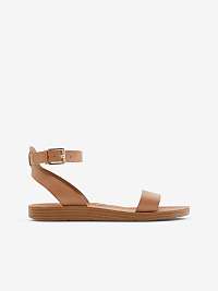 Hnedé kožené sandále ALDO Kedaredia