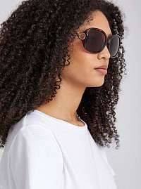 Hnedé vzorované slnečné okuliare Dorothy Perkins
