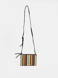 Hnedo-čierna pruhovaná crossbody kabelka Bessie London