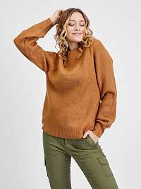 Hnedý dámsky sveter s raglánovými rukávmi GAP