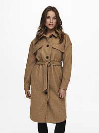 Hnedý ľahký kabát ONLY Victoria