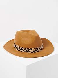 Hnedý vlnený klobúk Camaieu