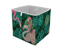 Home farebný úložný box Butter Kings Flamingos In Jungle
