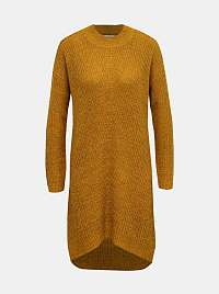 Horčicovej svetrové šaty Jacqueline de Yong Megan