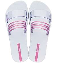 Ipanema biele šľapky New Fem White/Clear/Pink -