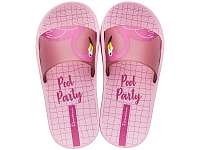 Ipanema ružové dievčenské šľapky Urban Slide Kids Light Pink/Pink s plameniakom