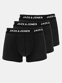 Jack & Jones čierne 3 pack boxeriek