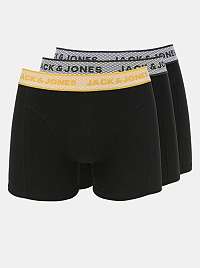 Jack & Jones čierne 3 pack boxeriek Noah