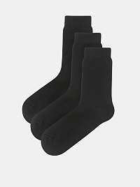 Jack & Jones čierne 3 pack ponožiek Fipo