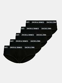 Jack & Jones čierne 5 pack slipov