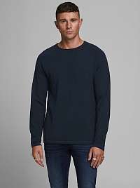 Jack & Jones modré basic sveter Ehill