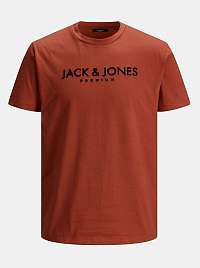 Jack & Jones oranžové pánske tričko Jake