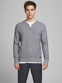 Jack & Jones sivé pánsky sveter