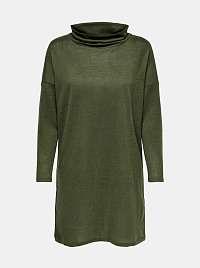 Jacqueline de Yong zelené voľné svetrové šaty