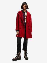 Kabáty pre ženy Desigual - červená