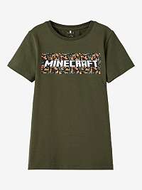 Khaki chlapčenské tričko name it Minecraft