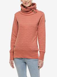 Koralová dámska vzorovaná mikina Ragwear Angel Chevron