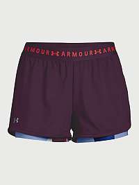Kraťasy Under Armour Heatgear 2-In-1 Print Short - fialová