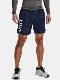 Kraťasy Under Armour UA Woven Emboss Shorts - tmavo modrá