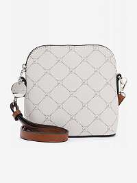 Krémová vzorovaná crossbody kabelka Tamaris Anastasia Classic