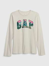 Krémové chlapčenské tričko GAP