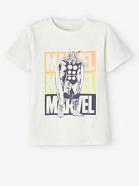Krémové chlapčenské tričko s potlačou Name It Michel