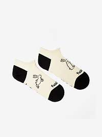 Krémové vzorované ponožky Fusakle Bob a Bobek