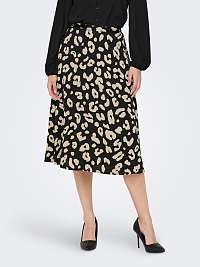 Krémovo-čierna dámska vzorovaná sukňa JDY Fifi