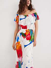 Letné a plážové šaty pre ženy Desigual - biela