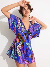 Letné a plážové šaty pre ženy Desigual - modrá