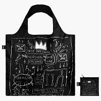 Loqi skladacia eko taška Jean-Michel Basquiat Crown