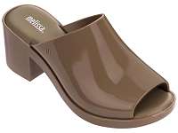 Melissa hnedé šľapky na podpätku Mule II Brown -