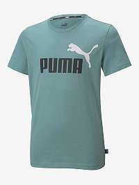 Mentolové chlapčenské tričko Puma ESS+ 2 Col Logo Tee B