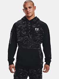 Mikina Under Armour RIVAL FLC CAMO SCRIPT HD- black