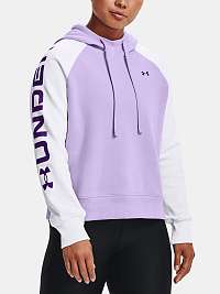 Mikina Under Armour Rival Fleece CB Hoodie - fialová