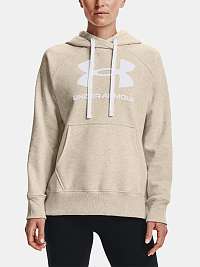 Mikina Under Armour Rival Fleece Logo Hoodie - hnedá