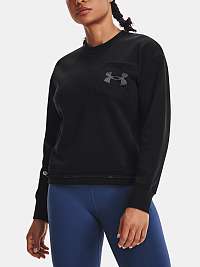 Mikina Under Armour Rival Fleece Mesh Crew - čierna