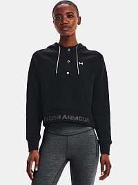 Mikina Under Armour Rival Fleece Mesh Hoodie - čierna