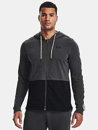 Mikina Under Armour RIVAL TERRY LCKRTG FZ HD - šedá