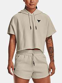 Mikina Under Armour UA Prjct Rock SS Fleece Hde - hnedá